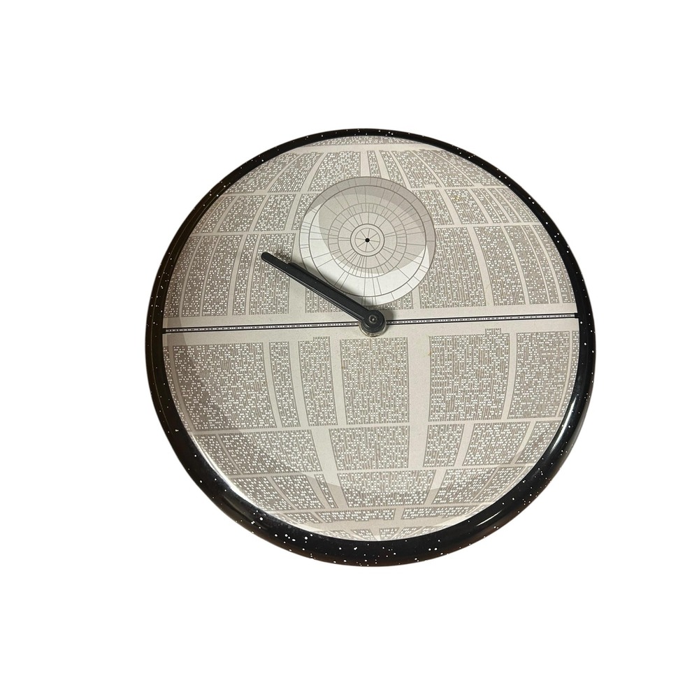 Vintage Star Wars Death Star Wall Clock - Hallmark Exclusive Tin Clock